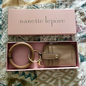 Nanette Lepore Keychain Wallet -Tan